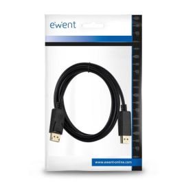 Ewent EC1406 Cable DisplayPort 1.4 2 m Negro - Resolución 7680x4320 Pixeles, 240 Hz, 3D