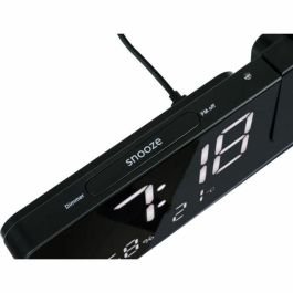 Thomson THO3499550388848 Radio Reloj Proyector FM, Alarma Dual, Medición Temperatura y Humedad, Puerto USB-C - Negro Thomson THO3499550388848 Radio Reloj Proyector FM, Alarma Dual, Medición Temperatura y Humedad, Puerto USB-C - Negro