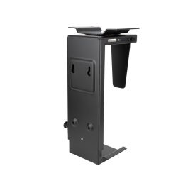 TooQ TQMUD01 Soporte Metálico para CPU PC Bajo Mesa o Pared Ajustable de Altura y Ancho, con Giro, hasta 10kg, Negro TooQ TQMUD01 Soporte Metálico para CPU PC Bajo Mesa o Pared Ajustable de Altura y Ancho, con Giro, hasta 10kg, Negro
