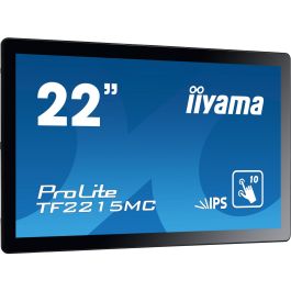 iiyama TF2215MC-B2 Monitor Táctil 21.5" Full HD IPS PCAP, IP65, Multitouch Through-Glass, Antihuellas para Kiosco/POS
