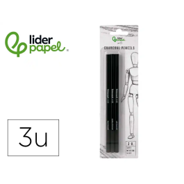 Liderpapel Lápices de Carboncillo para Bocetos, Caja de 3 Unidades con Diferentes Durezas, Certificado FSC Precio: 3.8236. SKU: B19L6WDGM8