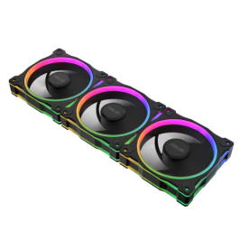 Asus MR120 Fan ARGB Black 3in1 Ventilador para Carcasa de Ordenador, 12 cm, Negro