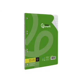 Liderpapel Recambio A4 100 Hojas 100gr Pauta 5ª 2.5mm Con Margen 4 Taladros