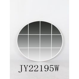 DKD Home Decor Espejo Loft Blanco 3 x 85.5 x 85.5 cm