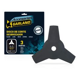 Garland Cuchilla 3D para desbrozadora 255x25,4x1,4mm 7100255143 - Corte de hierba resistente y matorrales