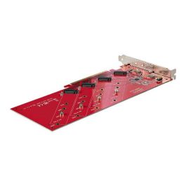 StarTech.com Quad M.2 PCIe Adapter Card B - NVMe/AHCI, PCIe 4.0 x16, Soporte 4x SSDs, hasta 7.8 GB/s por unidad