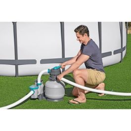 Bomba de filtración de arena para piscinas de hasta 54 m³ - Bestway - 8.327 L/h - Con prefiltro Bomba de filtración de arena para piscinas de hasta 54 m³ - Bestway - 8.327 L/h - Con prefiltro