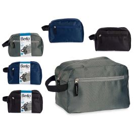 Neceser Berilo 10x18x27 cm - Negro, Gris, Azul Oscuro - Poliéster 600D (12 Unidades) Precio: 89.49999982. SKU: B15DVR3Y62