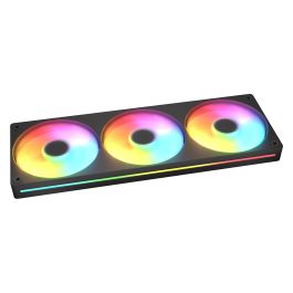 Cougar Unity360-FB Forward Ventilador 360mm/12cm Triple Pack ARGB PWM Negro - 3 Ventiladores de Carcasa con Iluminación LED, 700-2500 RPM, 78.2 CFM, Rodamiento FDB