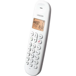 Logicom Teléfono fijo inalámbrico DECT ILOA 150 SOLO Taupe LOG3483071500100 Sin contestador automático