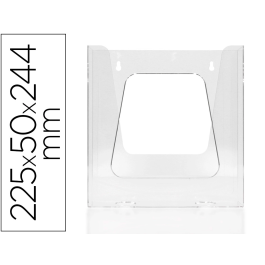 Archivo 2000 Expositor Mural Metacrilato A4 Vertical Transparente 235x50x240 mm Precio: 11.3135. SKU: B18A75NH4L