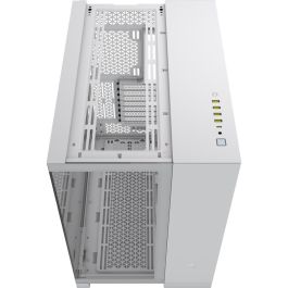 Corsair COR0840006664703 Caja PC 6500X Media Torre de Vidrio Templado con Doble Cámara - Blanco