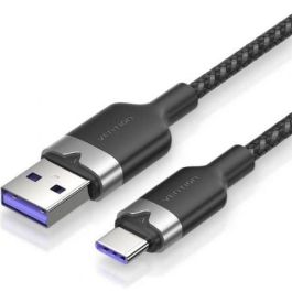 Cable USB 2.0 Tipo-C Vention CTOBH/ USB Tipo-C Macho - USB Macho/ Hasta 100W/ 480Mbps/ 2m/ Negro Precio: 7.49999987. SKU: B1CWPKGYDR