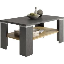 Mesa de centro - Decoración Matera y roble artesanal - L100 x H46 x D60 cm - Fabricada en Alemania Precio: 105.78999992. SKU: B1BLYVHFFV