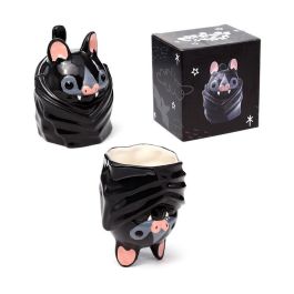 PUCKATOR Taza 3D Murciélago de Cerámica - No apta para lavavajillas ni microondas