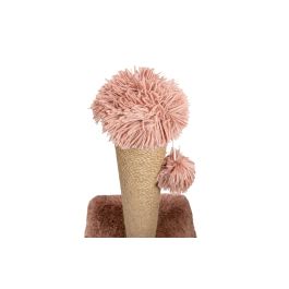 Gloria Rascador Misuri para Gatos, Poste de Sisal 39x39x80 cm Rosa, Ideal Juego y Cuidado Uñas