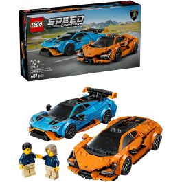 LEGO 77238 Lamborghini Revuelto y Huracán STO – Pack Doble de Coches de Juguete de Carreras para Construir