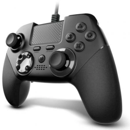 Krom Mando de Juego Kaiser NXKROMKSR, Mando de Juego Competitivo, Inalámbrico, Compatible con PC, PS4, PS3, Conexión USB