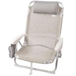 Silla playa plegable aluminio 4 posiciones ibiza 51x45x76 cm con cojin y bolso. Silla playa plegable aluminio 4 posiciones ibiza 51x45x76 cm con cojin y bolso.