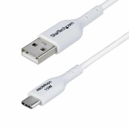 Cable USB A a USB-C Startech USB2AC1MNCWHE Blanco Cable USB A a USB-C Startech USB2AC1MNCWHE Blanco