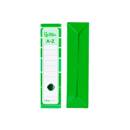 Liderpapel Archivador de Palanca A4 Filing System Forrado Lomo 80mm Verde con Caja y Compresor Metálico