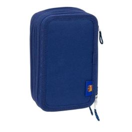 Plumier Triple F.C. Barcelona Azul marino 12,5 x 19,5 x 5,5 cm 37 Piezas