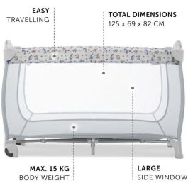 Hauck Cuna de Viaje Sleep N Play Go Plus Disney, Plegable con Ruedas y Ventana para Bebés y Niños, 120x60cm
