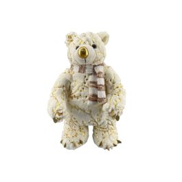 DKD Home Decor Peluche Navidad Oso Polar Blanco Dorado Poliester Ps 27 x 47 x 25 cm (2 Unidades) Precio: 21.49999995. SKU: B16L6L9SEE