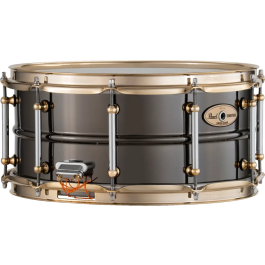 PEARL STHNSF1465 SensiTone Caja 14x6.5" Latón Black Nickel Edición Limitada - 1mm Aros SuperHoop II y Bellotas Tube Lug