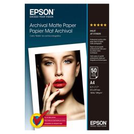 Epson Papel Mate Larga Duracion (Archival Matte Paper) A4, 50 Hojas, 192g. Precio: 23.50000048. SKU: B1JEL4MFQ3