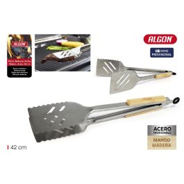 Pinzas Barbacoa Anchas Wood 42Cm Algon Bbq (12 Unidades)