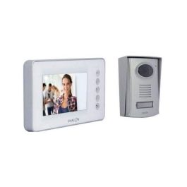 Chacon Videoportero 4 hilos con pantalla LCD 4.3 pulgadas color, manos libres, visión nocturna y unidad exterior de aluminio - Blanco Chacon Videoportero 4 hilos con pantalla LCD 4.3 pulgadas color, manos libres, visión nocturna y unidad exterior de aluminio - Blanco