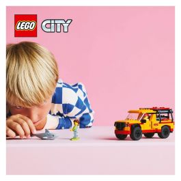 Lego City 60453 Vehículo de Rescate en la Playa Juguete para Niños de 6 Años con Tiburón