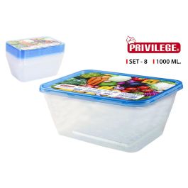 Privilege Set 8 Recipientes Rectangulares Semidesechables 1000 Ml (24 Cajas) Precio: 51.89000058. SKU: B165BREDZB