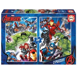 Educa Puzzle 2x100 Avengers 19679 +6 Años