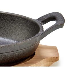 Bandeja Oval De Hierro Peq Band Bambu Kinvara 22X4CM (12 Unidades) Bandeja Oval De Hierro Peq Band Bambu Kinvara 22X4CM (12 Unidades)