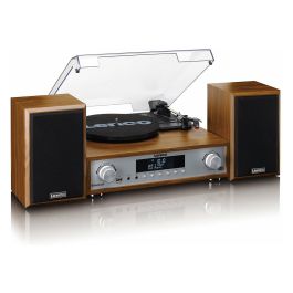 Lenco MC-160WD Tocadiscos de Madera con Bluetooth, Radio DAB+/FM y Reproductor MP3