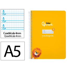 Liderpapel Cuaderno Espiral A5 Tapa Dura 80 Hojas 90gr Cuadro Pautado 4mm Color Amarillo Precio: 9.9499994. SKU: B19SZYFWCH