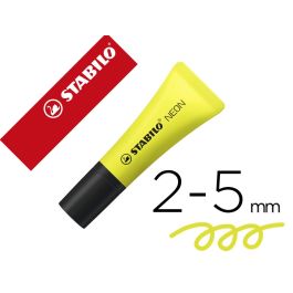 Stabilo Marcador Fluorescente Neon Amarillo Caja 10 Ud