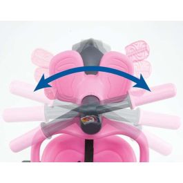 Molto Urban Trike Triciclo Rosa con Palo, Cinturón, Bolsa y Rueda de Goma 98 cm