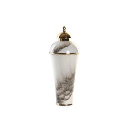 DKD Home Decor Tibor Moderno, Jarra Decorativa Bicolor Dorado, Materiales Aluminio y Hierro, Medidas 17x17x41 cm Precio: 31.50000018. SKU: S3039886