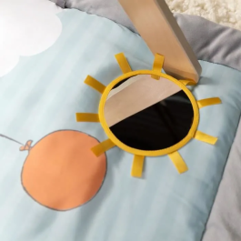 Disney Baby Alfombra de Juego Winnie The Pooh - Érase una vez boca abajo - Arco de Actividades de Madera - Azul - Recién Nacidos y +