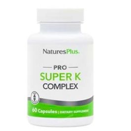 NaturesPlus Pro Super K Complex con K1, K2 (MK-4 y MK-7 K2VITAL®) para Huesos y Coagulación, 60 Cápsulas Precio: 28.8899996. SKU: B147L7FVBP