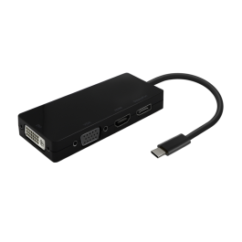 Conversor USB Tipo-C Aisens A109-0679/ HDMI Hembra - VGA Hembra - DVI Hembra - DisplayPort Hembra/ 15cm/ Negro Precio: 33.4999995. SKU: B19H5Y2XYH