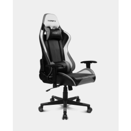 DRIFT DR175 Silla para videojuegos universal Asiento acolchado Negro, Gris, Blanco