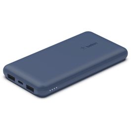 Belkin BPB011BTBL Cargador Power Bank Qi 10000 mAh 2 USB-A 1 USB-C Azul