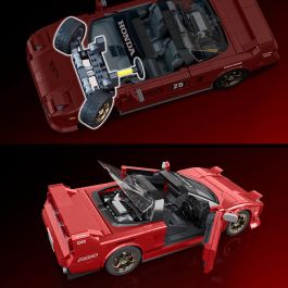 Mega Bloks Construcción Acura NSX 1990 Hot Wheels JFT17 Mega Modelo a Escala 1:16 con Piezas Adicionales y Detalles Realistas +10 Años