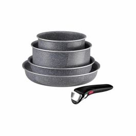 TEFAL INGENIO Hard Stone Set de 5 piezas, Sartenes 22/26 cm, Cacerolas 16/20 cm, Mango extraíble, No Inducción, Antiadherente L4409002 Precio: 64.79000055. SKU: B1KBQZCZ33