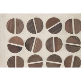 DKD Home Decor Cuadro Moderno Natural y Blanco de Madera Reciclada y Pino, 82 x 62 x 4 cm
