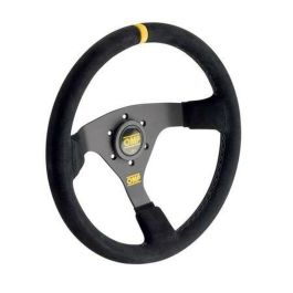 OMP OMPOD0-1979-071 Volante WRC de Competición para Rally, Ante Negro, 350 mm Diámetro, 70 mm Profundidad, Agarre Redondo 30 mm